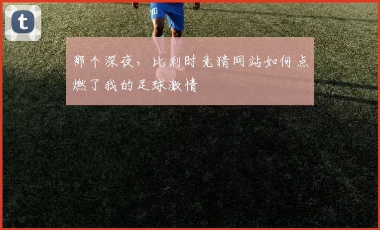 那个深夜,比利时竞猜网站如何点燃了我的足球激情